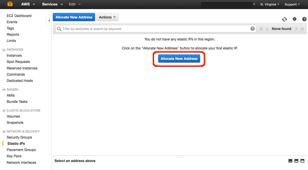 Allocate New Address