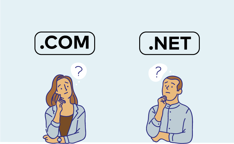 Phần mở rộng tên miền .com vs .net